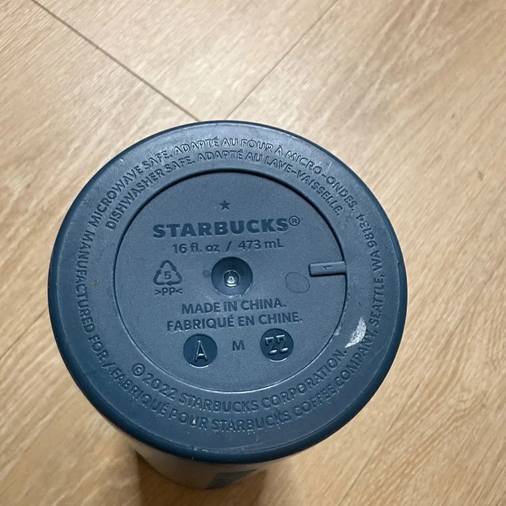 2022 Starbucks Matte Blue Tumbler 16 oz